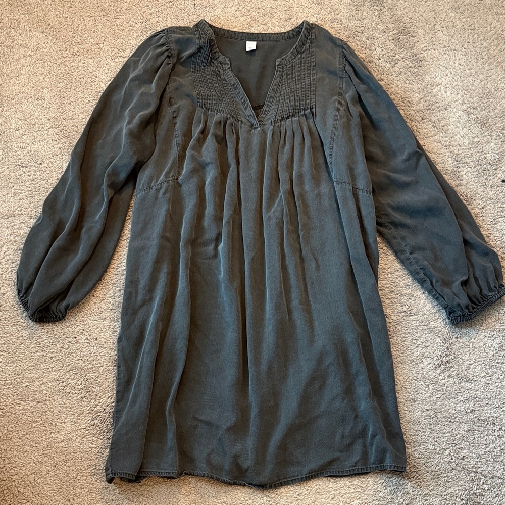 Old Navy Charcoal Gray Long-Sleeve Dress - Size large
